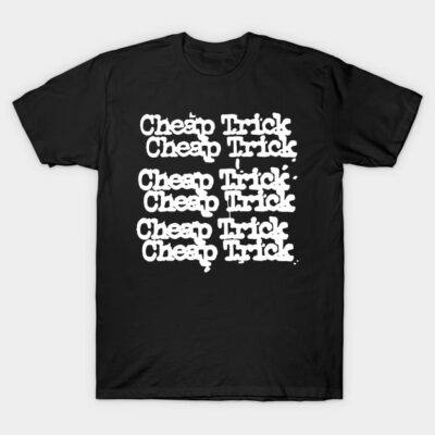 Black graphic t-shirt with bold white text design, casual wear, cotton material.