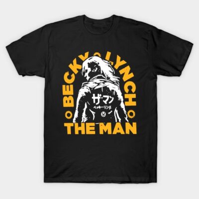 Black graphic tee with bold yellow text and silhouette design, perfect for casual wear. Cotton material for comfort.