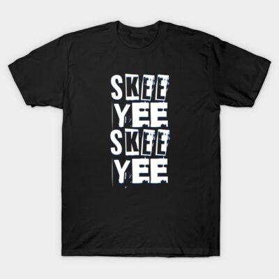 Black graphic t-shirt with bold white text design, casual streetwear style, made from 100% cotton for everyday wear.