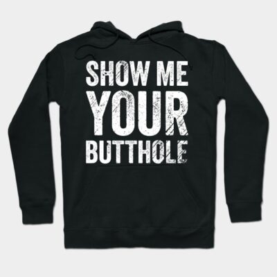 Unisex black hoodie with bold white text print, casual style, cotton blend, perfect for everyday wear.