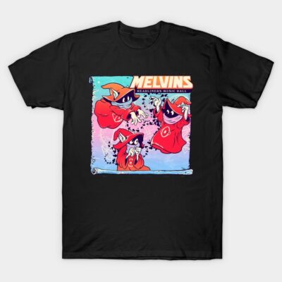 Black t-shirt with colorful wizard graphic and text design, cotton material, casual unisex style for everyday wear.