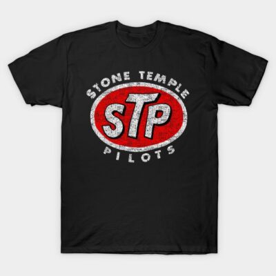 Black cotton t-shirt with red and white logo design, casual style, suitable for everyday wear.