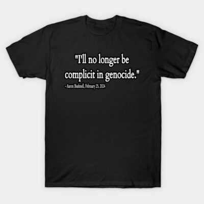 Black cotton t-shirt with white text graphic, casual unisex style, suitable for daily wear.