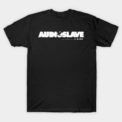 Black graphic T-shirt with bold white text design, casual style, 100% cotton, perfect for everyday wear.