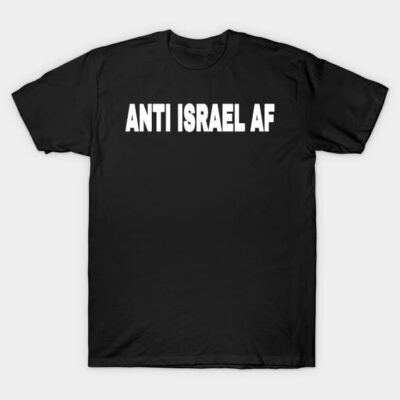 Black cotton t-shirt with bold white text design, casual unisex style, comfortable daily wear.