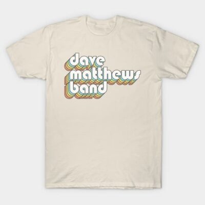 Cream retro graphic band t-shirt, soft cotton, casual unisex style, perfect for music lovers and everyday wear.