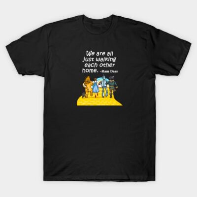 Black t-shirt with colorful graphic and motivational quote, casual wear, cotton material, unisex style.