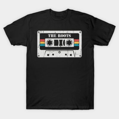 Black retro cassette tape graphic T-shirt, casual wear, 100% cotton, unisex design for music lovers.