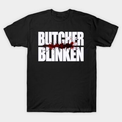 Black T-shirt with bold white text and red graphic design, casual style cotton tee for everyday wear.