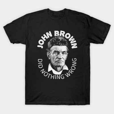 Black graphic t-shirt featuring bold text and artistic portrait print, casual style, 100% cotton.