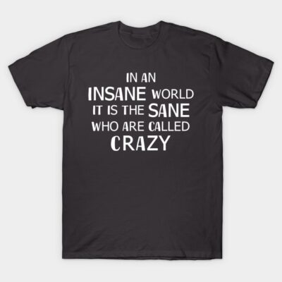 Black unisex t-shirt with bold white text print, casual style, comfortable cotton fabric, perfect for everyday wear.