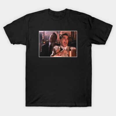 Black cotton t-shirt with humorous print, casual style, perfect for everyday wear and gifting.
