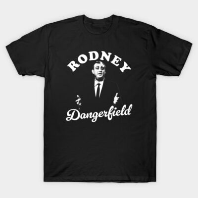 Black graphic t-shirt with white text and image, casual cotton apparel for everyday wear.