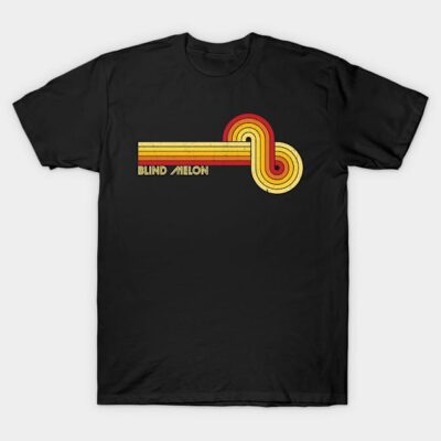 Black retro graphic T-shirt with yellow and red design, casual wear, cotton material.