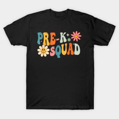 Hello Pre K Squad My First Day Of PreK funny back to school T-Shirt by Roccoa