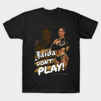 Black graphic t-shirt with bold text and athletic illustration, ideal for casual wear or sports enthusiasts.