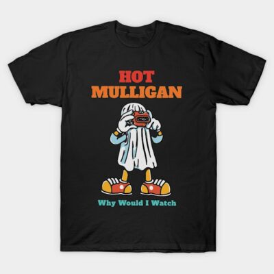 Black graphic t-shirt featuring colorful cartoon design with bold text, casual style, ideal for everyday wear.