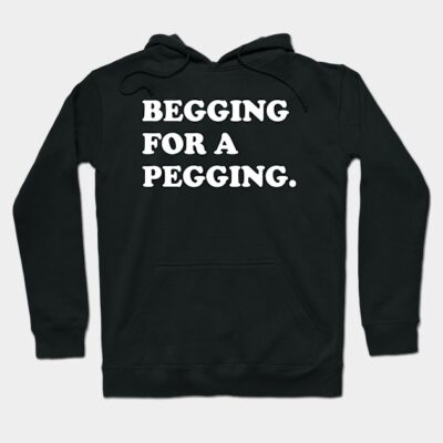 Black hoodie with white bold text, casual style, soft material, ideal for everyday wear.