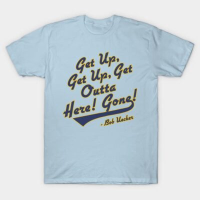 Light blue t-shirt with motivational text design, casual style, ideal for everyday wear, soft cotton material.