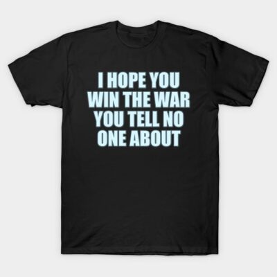 Black cotton t-shirt with motivational text in bold white font, casual wear, unisex, comfortable fit.
