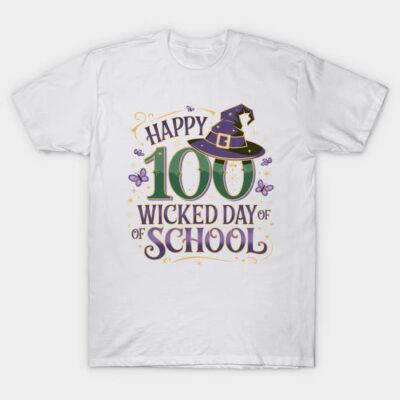 Happy 100 Wicked Days of School Magical Milestone T-Shirt by ZeusStreetWear