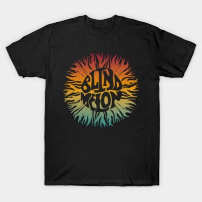 Black t-shirt with vibrant rainbow sunburst design and bold text, perfect for casual wear. Made from soft cotton.