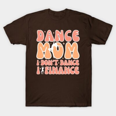 Brown "Dance Mom" T-shirt with playful lettering, ideal for casual wear.