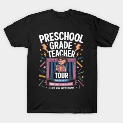 Preschool Teacher Tour Back To School Pre K Teacher Women T-Shirt by Othiravax Studio