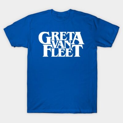 Blue graphic t-shirt with bold white text design, casual unisex style, ideal for everyday wear, cotton material.