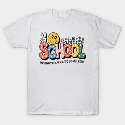 Out School Happy Last Day Of School Teacher Student T-Shirt by Asoro1