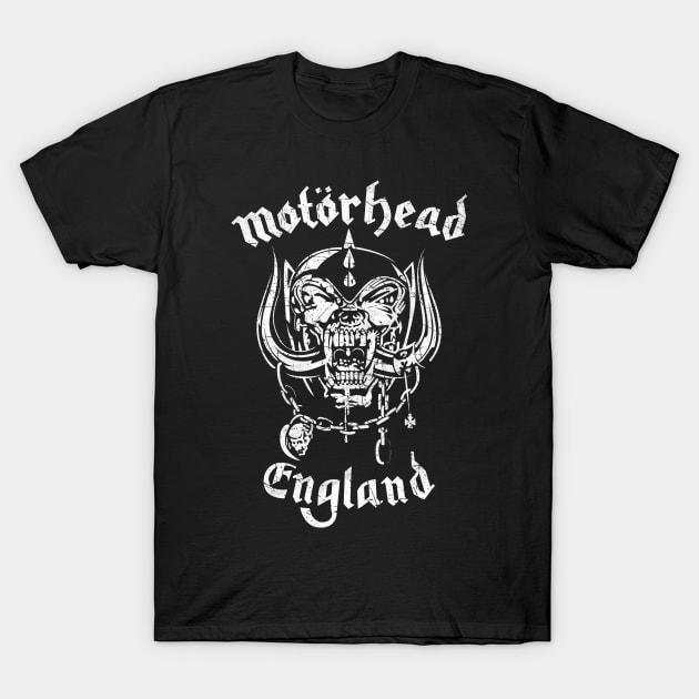 Motorhead Band Vintage T-Shirt 1 Black band logo t-shirt, classic fit, casual wear, cotton material, featuring bold graphic design.