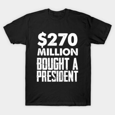 Black cotton t-shirt with bold white text design, casual style, perfect for everyday wear or gifting.