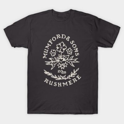 Black graphic tee with floral design and text, perfect for casual wear, made from soft cotton for comfort and style.