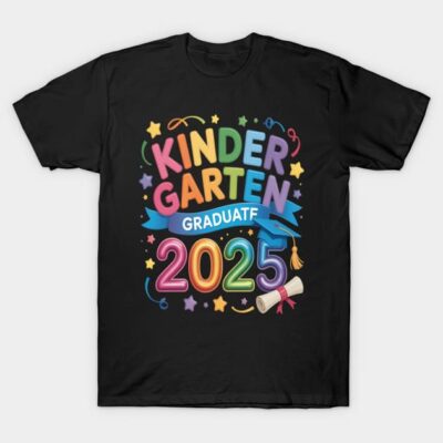 Kindergarten Graduation 2025 Pre-k Graduate T-Shirt by OPPartisan