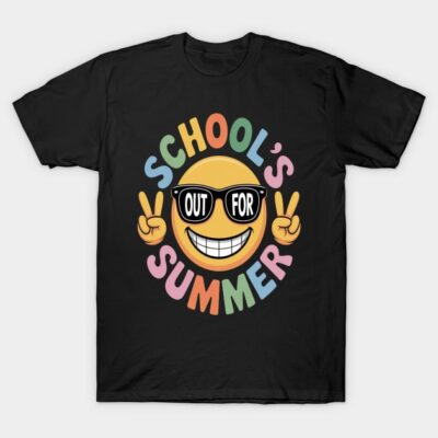 Groovy Schools Out For Summer T-Shirt by OPPartisan