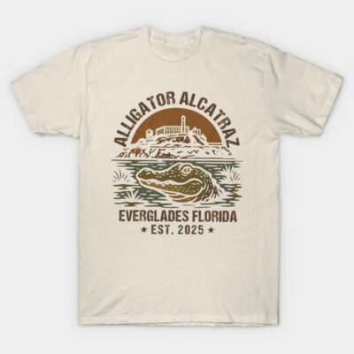 Alligator Alcatraz  Everglades Florida est 2025 T-Shirt by Mark Retro
