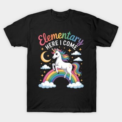 Unicorn Rainbow First Day Of School Cute T-Shirt by Luvvy