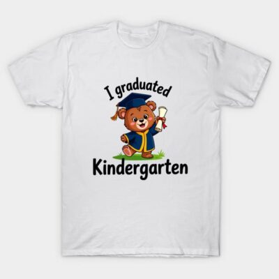 Cute Bear Kindergarten Graduation T-Shirt by ElizabethS