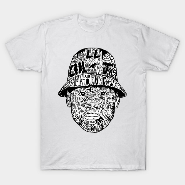 White graphic t-shirt with black abstract face design, modern style, perfect for casual wear, 100% cotton material.
