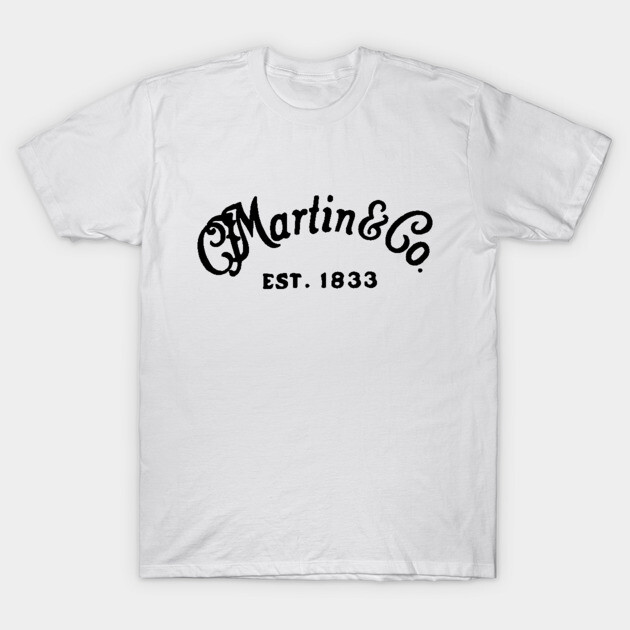 White cotton t-shirt with "Martin & Co. Est. 1833" black print, casual wear, unisex style.