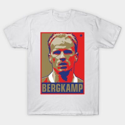 White t-shirt with graphic print in bold colors, featuring a retro portrait design, ideal for casual wear.