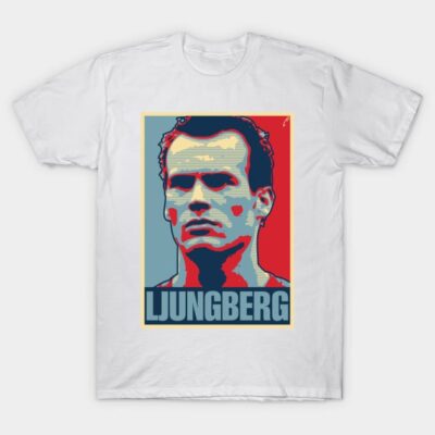 White graphic t-shirt featuring bold artistic design, perfect for casual wear, 100% cotton, unisex style.