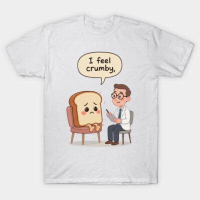 I Feel Crumby T-Shirt by TooplesArt