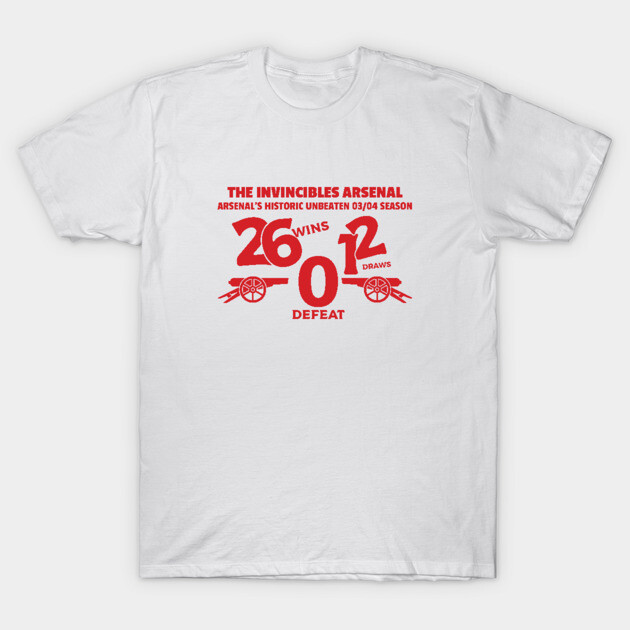 White cotton t-shirt with red graphic text and design, highlighting a historic season. Casual sportswear for fans.