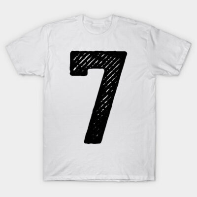 Rough Number 7 T-Shirt by colorsplash