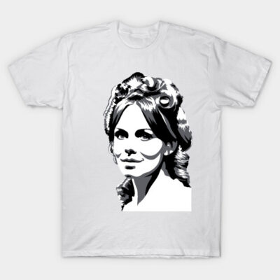 White unisex t-shirt with black and white graphic print, casual wear, 100% cotton, ideal for everyday use.