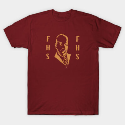 Maroon graphic t-shirt featuring vintage-inspired design with bold letters, perfect for casual wear. Cotton material.
