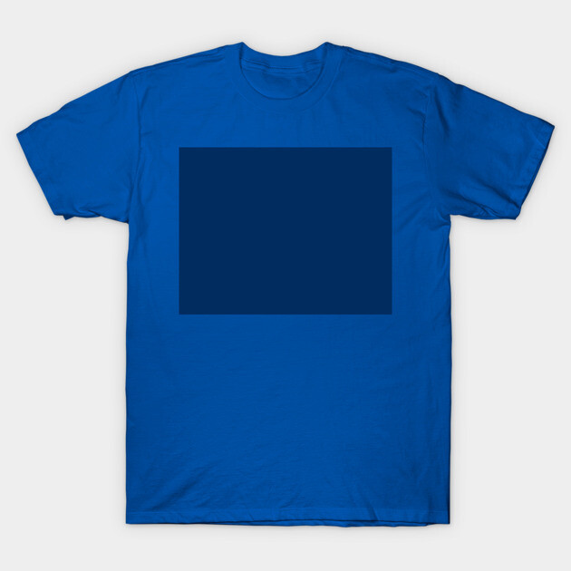 Blue cotton t-shirt with blank navy rectangle, casual wear, short sleeves, perfect for everyday comfort.