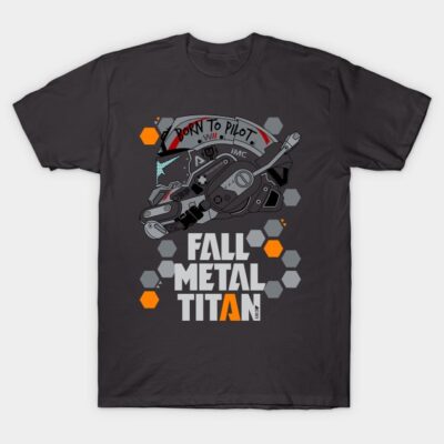 Black graphic t-shirt featuring futuristic robot design with text, ideal for casual wear, cotton material.