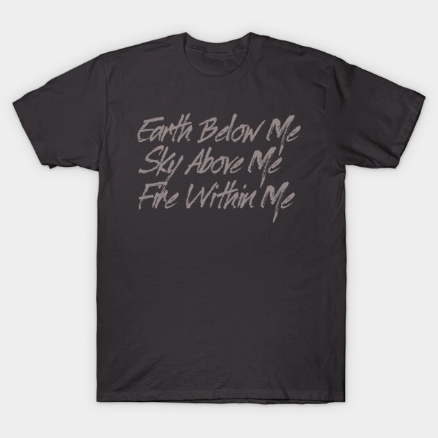 Charcoal gray t-shirt with motivational text, casual style, soft cotton fabric, ideal for everyday wear.